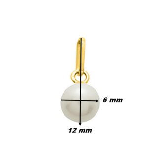 Pendentif Femme Or jaune 750/1000 et Perle de culture ROBBEZ MASSON, dimensions