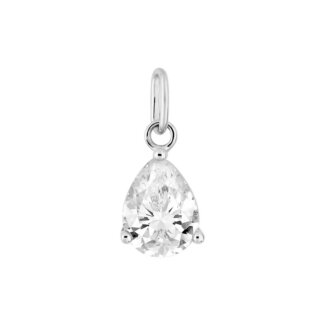 Pendentif goutte Femme Or blanc 750/1000 et Oxyde de zirconium ROBBEZ MASSON