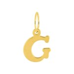 Pendentif lettre G, OR jaune 750/1000 ROBBEZ MASSON