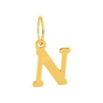 Pendentif lettre N, OR jaune 750/1000 ROBBEZ MASSON