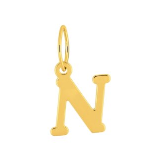 Pendentif lettre N, OR jaune 750/1000 ROBBEZ MASSON