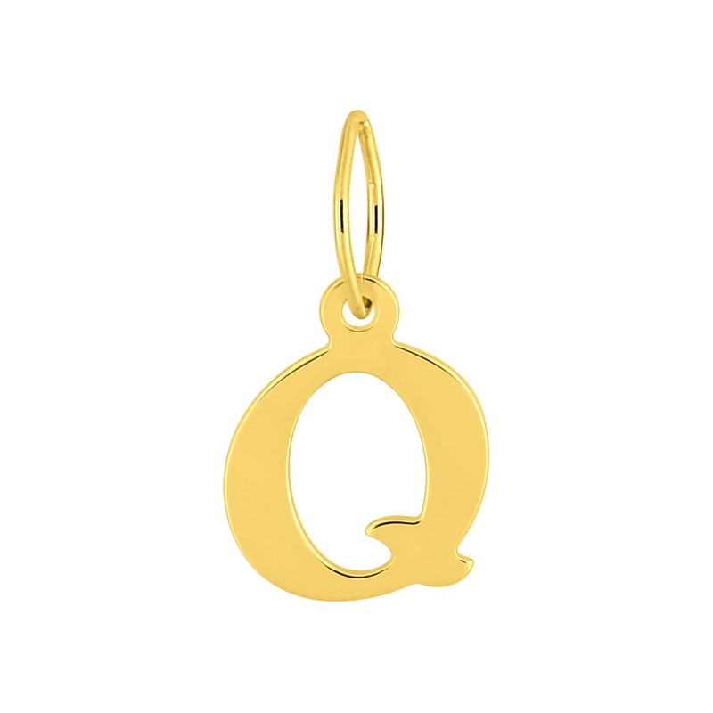 Pendentif lettre Q, OR jaune 750/1000 ROBBEZ MASSON