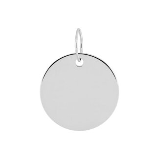 Pendentif médaille ronde Or blanc 750/1000 ROBBEZ MASSON