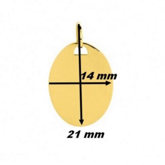 Pendentif ovale Or jaune 750/1000 ROBBEZ MASSON