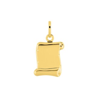 Pendentif parchemin Or jaune 750/1000 ROBBEZ MASSON