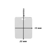 Pendentif Plaque Or blanc 750/1000 ROBBEZ MASSON, dimensions