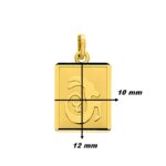 Pendentif Zodiaque Capricorne Or jaune 750/1000 ROBBEZ MASSON, dimensions