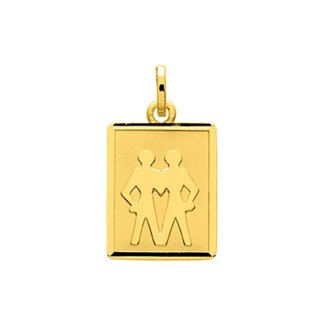 Pendentif Zodiaque Gémeaux Or jaune 750/1000 ROBBEZ MASSON
