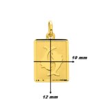 Pendentif Zodiaque Poissons Or jaune 750/1000 ROBBEZ MASSON, dimensions