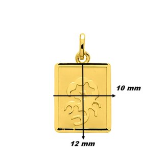 Pendentif Zodiaque Scorpion Or jaune 750/1000 ROBBEZ MASSON, dimensions