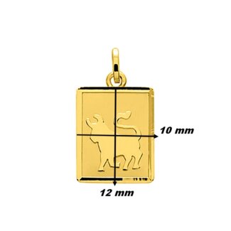 Pendentif Zodiaque Taureau Or jaune 750/1000 ROBBEZ MASSON, dimensions