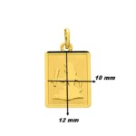 Pendentif Zodiaque Vierge Or jaune 750/1000 ROBBEZ MASSON, dimensions