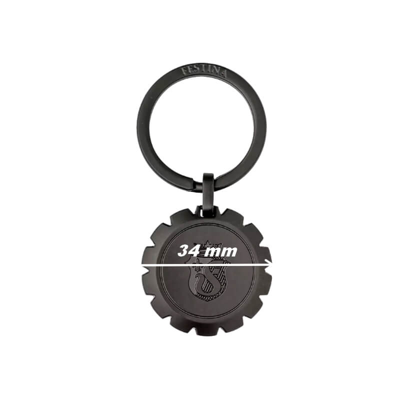 porte-clef-festina-acier-inoxydable-noir-FWK3105-A-diamètre Porte-clés Chronobike FESTINA, Acier inoxydable FWK3105/A, diamètre
