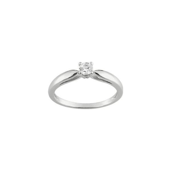 solitaire-femme-argent-925-oxyde-robbez-masson-fiançaille-ASRX13Z Solitaire Femme Argent 925/1000 et Oxyde de zirconium ROBBEZ MASSON