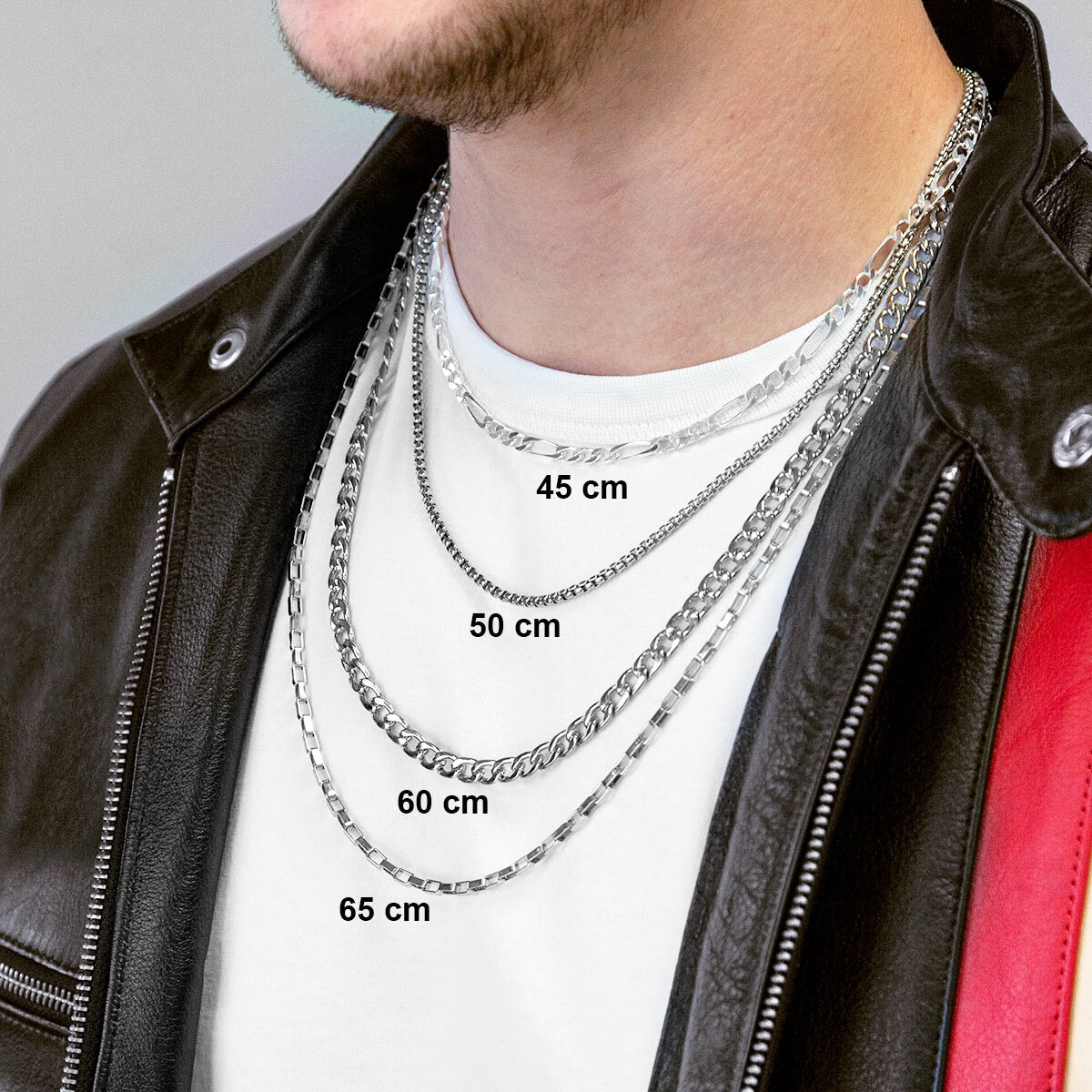 taille-chaine-homme Chaîne Acier inoxydable ROBBEZ MASSON