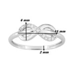 Bague Femme Infini Or blanc et Diamants ROBBEZ MASSON, dimensions