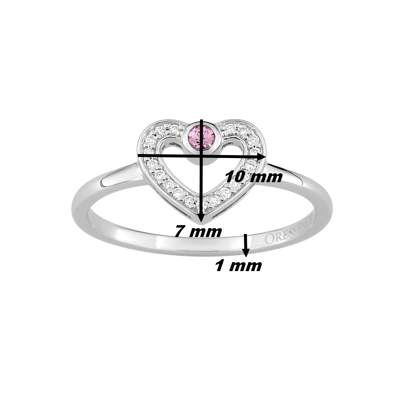 Bague-Femme-Or-blanc-750-Saphir-rose-et-Diamants-ORESSENCE-1-5511-21-dimensions Bague Cœur Femme Or blanc 750/1000, Saphir rose et Diamants ORESSENCE, dimensions