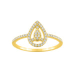 Bague goutte Femme Or jaune 750/1000 et Diamants CHRISTIAN BERNARD