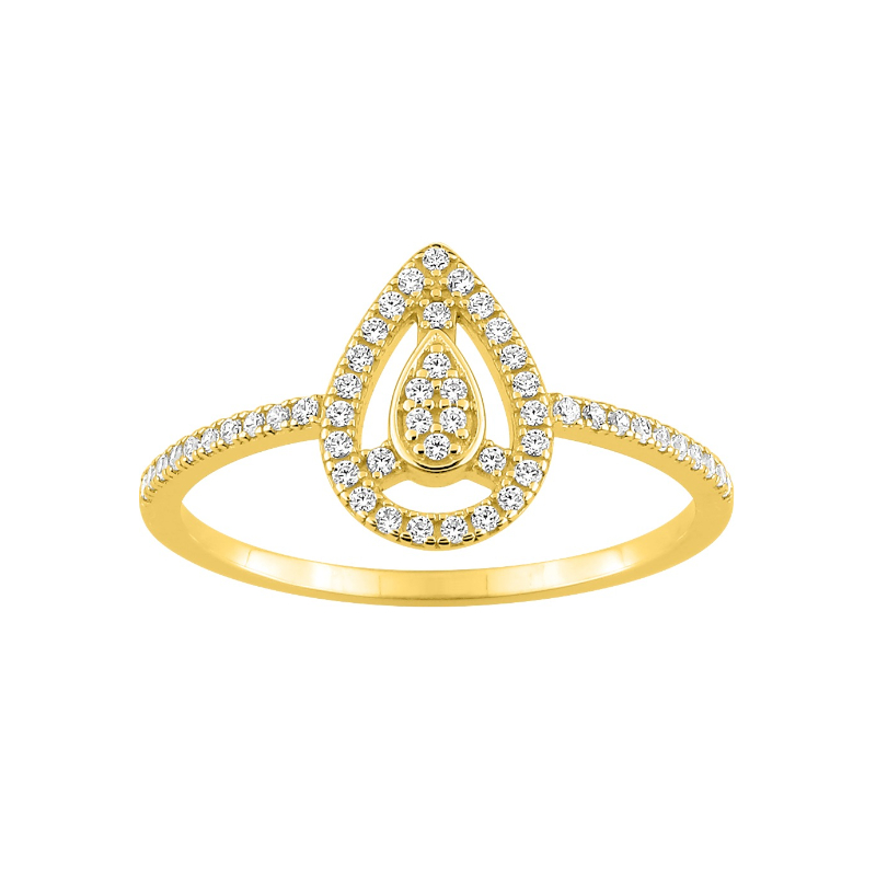 Bague-Femme-Or-jaune-750-et-Diamants-CHRISTIAN-BERNARD-1-6170-20 Bague goutte Femme Or jaune 750/1000 et Diamants CHRISTIAN BERNARD