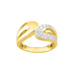 Bague Femme Or jaune 750/1000, Rhodium et Diamants CHRISTIAN BERBARD