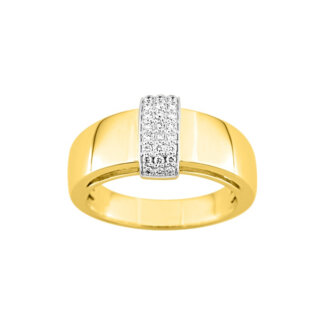 Bague Femme Or jaune 750/1000, Rhodium et Diamants CHRISTIAN BERNARD