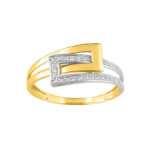 Bague Femme Or jaune 750/10, Rhodium et Diamants ROBBEZ MASSON