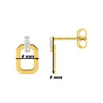Boucles d’oreilles Femme Or jaune 750/1000 et Diamants ROBBEZ MASSON, dimensions