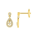 Boucles d’oreilles goutte Femme Or jaune 750/1000 et Diamants CHRISTIAN BERNARD