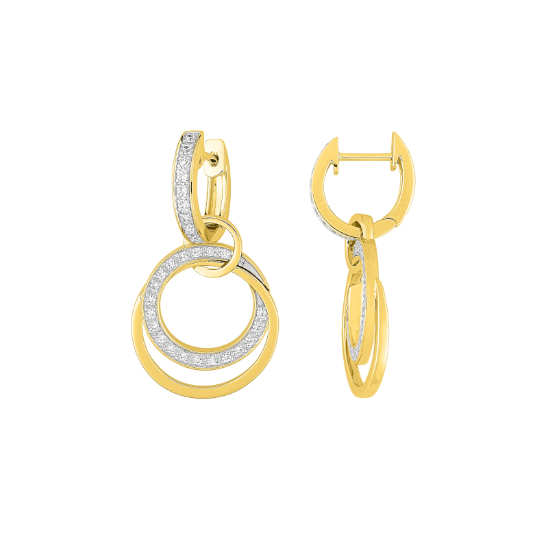 Boucles-d-oreilles-creoles-Femme-2-en-1-Or-jaune-750-rhodium-et-Diamants-robbez-masson-2-6020-23 Boucles d’oreilles créoles, 2 modèles en 1, Or jaune 750/1000, Rhodium et Diamants ROBBEZ MASSON