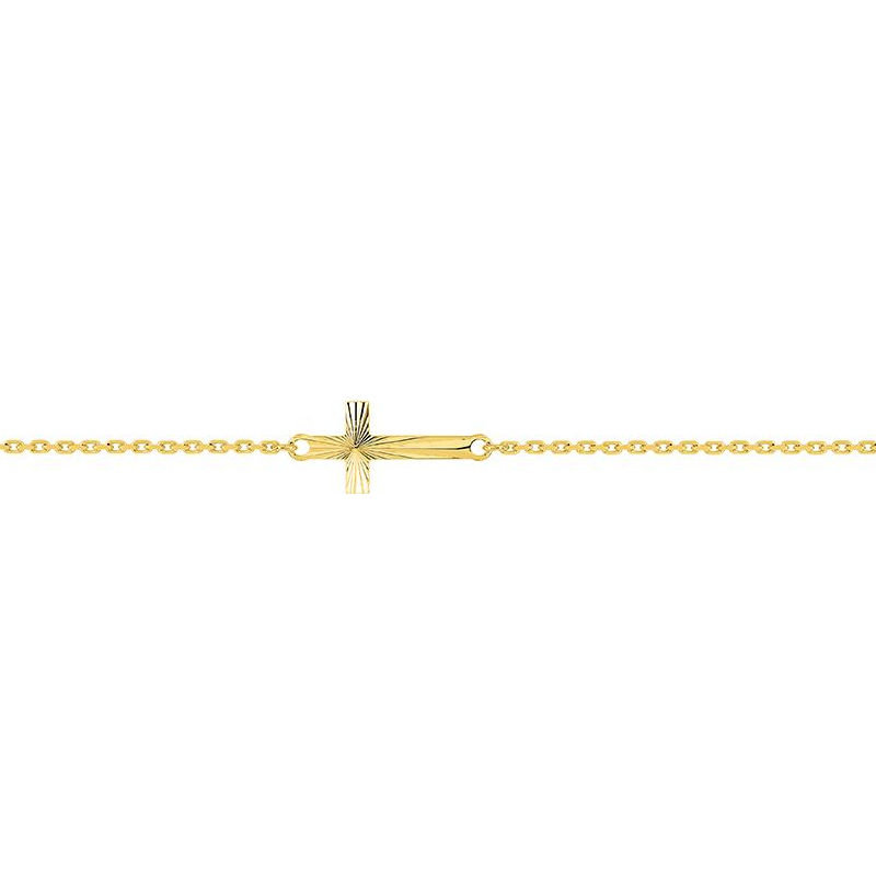Bracelet Croix Or jaune 750/1000 ROBBEZ MASSON