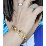 Bracelet chaîne Femme Acier inoxydable doré ROBBEZ MASSON, autre vue