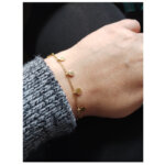 Bracelet Arbre de vie Femme Acier inoxydable doré ROBBEZ MASSON porté
