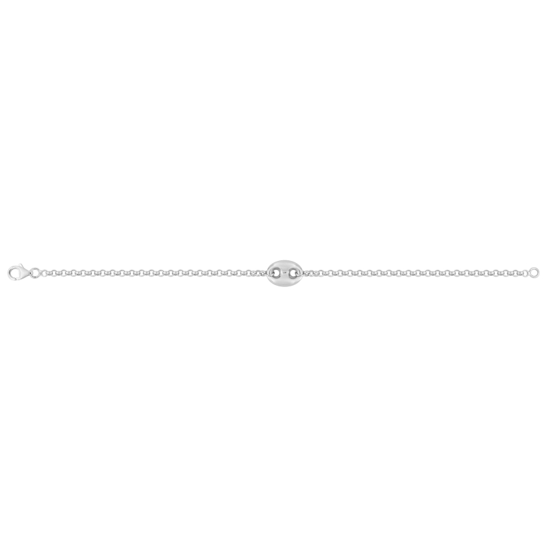 Bracelet-Femme-Argent-925-Grain-de-café-robbez-masson-333678-entier Bracelet Femme Grain de café Argent 925/1000 ROBBEZ MASSON, entier