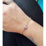 Bracelet Femme Grain de café Argent 925/1000 ROBBEZ MASSON porté