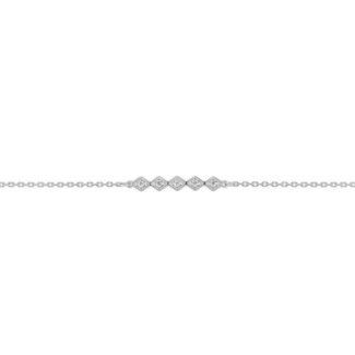 Bracelet Femme géométrique Or blanc 750/1000 et Diamants ROBBEZ MASSON
