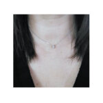 Collier Femme Or blanc 750/1000 et Diamants ROBBEZ MASSON porté