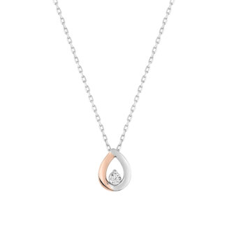 Collier Femme Or blanc, rose 750/1000 et Diamant ROBBEZ MASSON