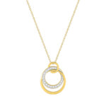 Collier Femme Or jaune 750/1000, Rhodium et Diamants CHRISTIAN BERNARD
