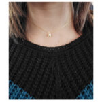 Collier Femme Or jaune 750/1000 et Perle de culture ROBBEZ MASSON, porté