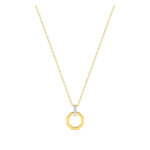 Collier octogonal Femme Or jaune 750/1000, Rhodium et Diamants ROBBEZ MASSON