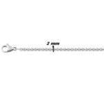 Collier chaine Femme Acier inoxydable ROBBEZ MASSON, largeur