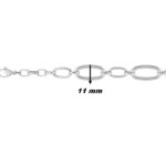 Collier chaine Femme Acier inoxydable ROBBEZ MASSON, largeur