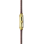 Montre Femme Art déco tonneau cuir marron et Acier inoxydable HERBELIN 17438P1N22GD, côté