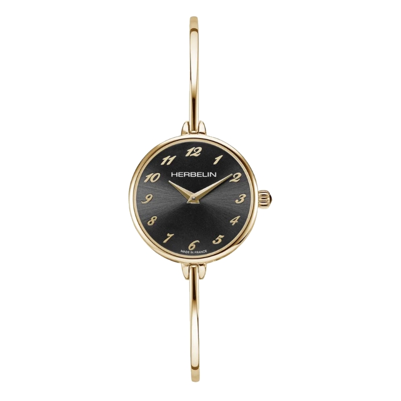 Montre-Femme-fil-ronde-Acier-dore-inoxydable-HERBELIN-17206BP24 Montre Femme Fil HERBELIN Acier inoxydable doré 17206BP24