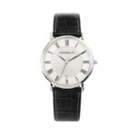 Montre Classique Homme cuir noir et Acier inoxydable HERBELIN 12248AP08