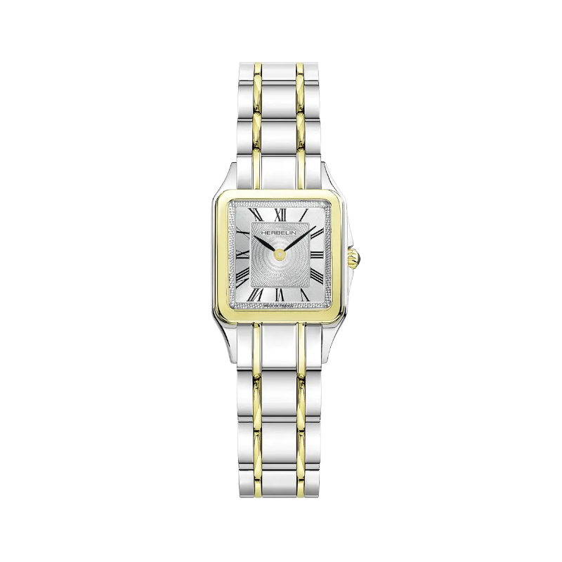 Montre-Luna-Femme-bicolore-Acier-inoxydable-HERBELIN-17457BT01 Montre Femme LUNA HERBELIN, Acier inoxydable bicolore 17457BT01