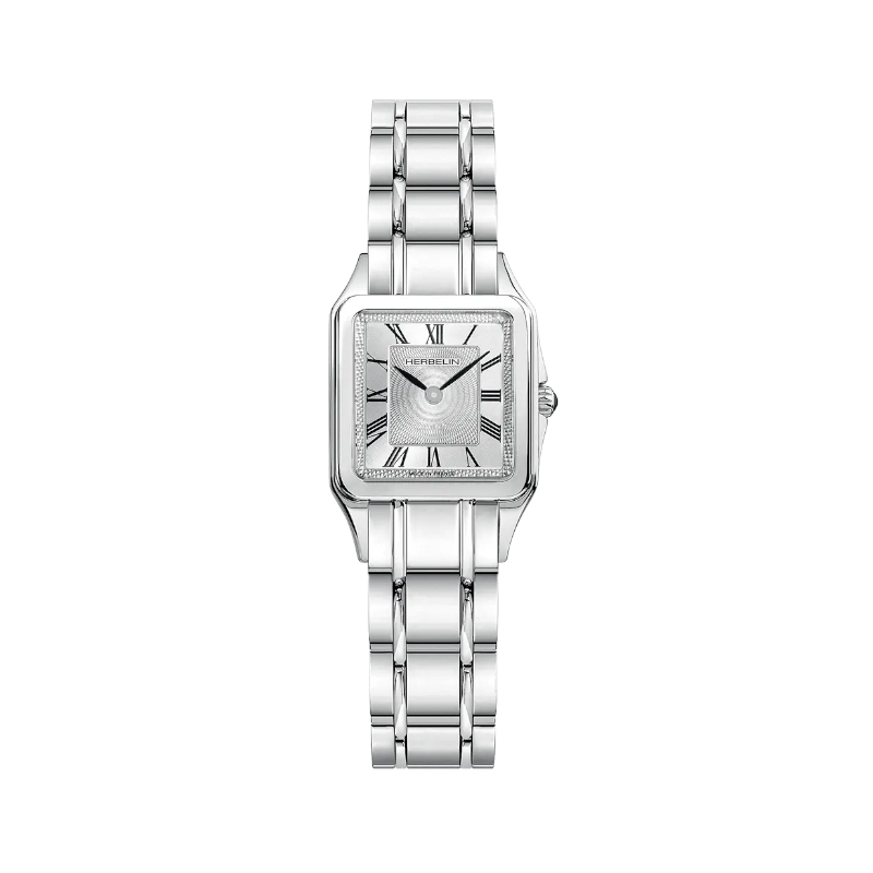 Montre-Luna-rectangle-Femme-Acier-inoxydable-HERBELIN-17457B01 Montre Femme LUNA HERBELIN Acier inoxydable 17457B01
