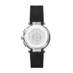 Montre Homme NEWPORT Chronographe HERBELIN, Acier inoxydable et cuir bleu 37688AG65, arrière