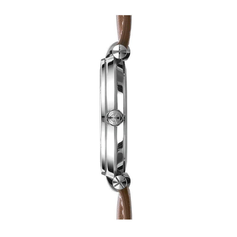 Montre Homme NEWPORT HERBELIN, Acier inoxydable et Cuir marron 12288A15GD, côté