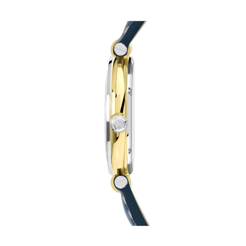 Montre-Newport-Originals-cuir-bleu-et-Acier-inoxydable-bicolore-mixte-HERBELIN-12255T35-coté Montre Newport Originals Homme Cuir bleu et Acier inoxydable bicolore HERBELIN 12255T35, côté